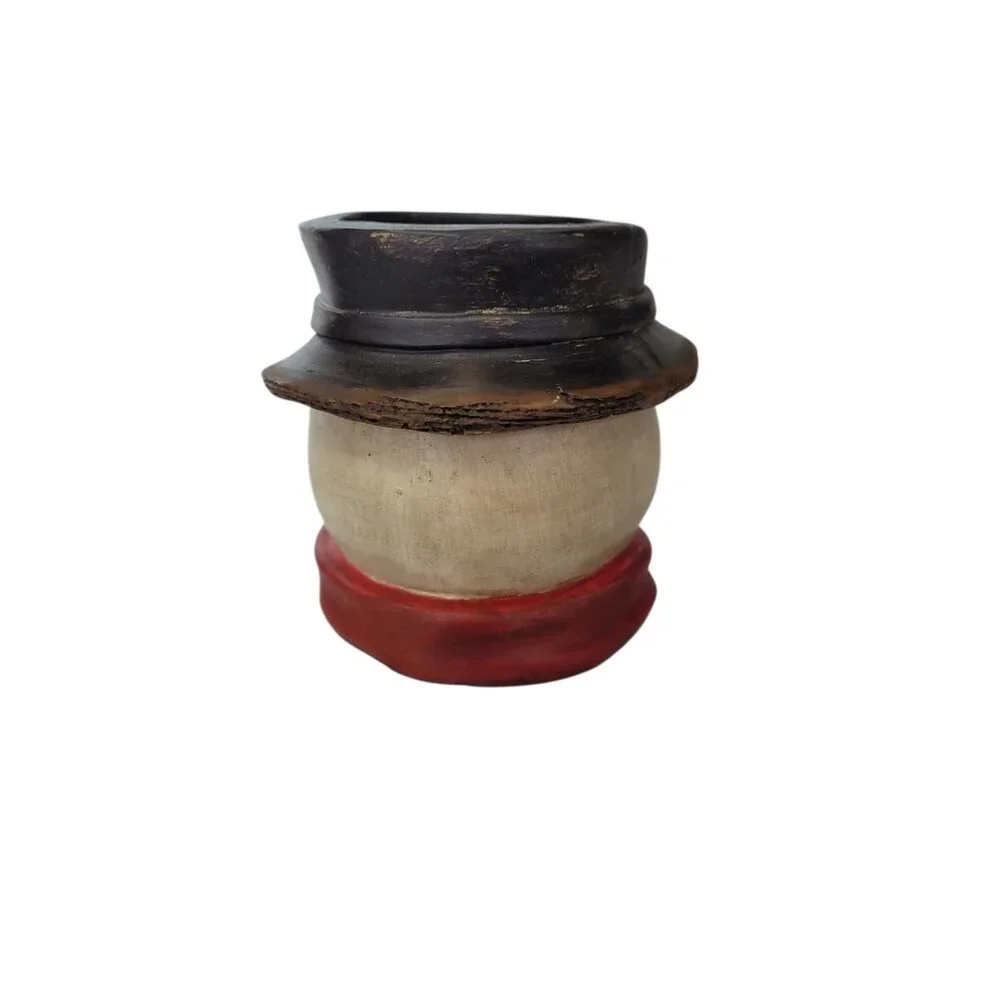 Christmas Candle Holder Snowman Votive Tea‎ Light Wooden Holiday Decoration